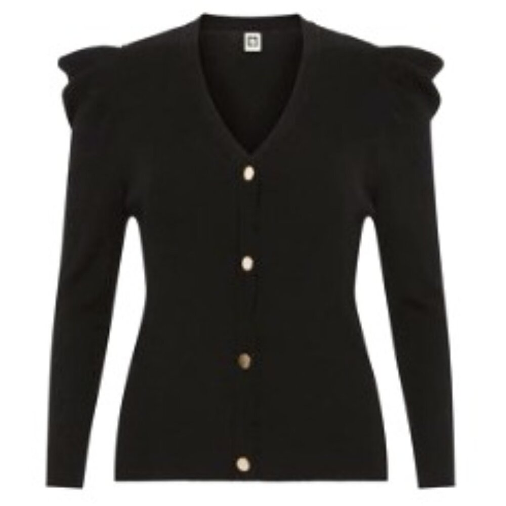 BNWT ANNE KLEIN Women's Open-Front Long-Sleeve Ribbed-Knit Cardigan (L)